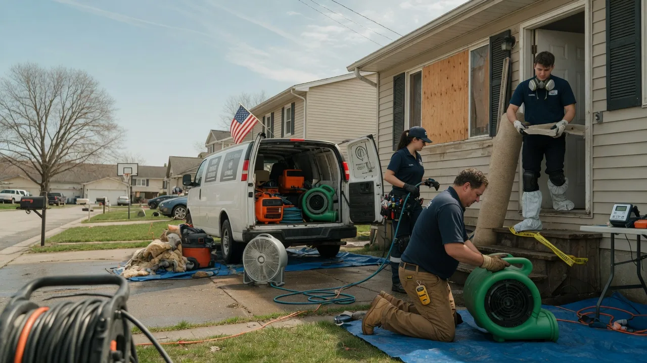 Water Damage Restoration in Athens, IL near me